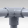 128 - 90 Degree 3 Way Top Corner to suit 50mm GRP Handrail - Grey