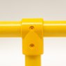 90 Degree Short Tee to suit 50mm GRP Handrail - Yellow 90 Degree Short Tee to suit 50mm GRP Handrail - Yellow
