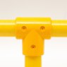 90 Degree Long Tee to suit 50mm GRP Handrail - Yellow 90 Degree Long Tee to suit 50mm GRP Handrail - Yellow