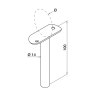 B+M Stem With Articulated Saddle For 48mm Handrail