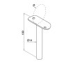 BM Architectural Stem With Fixed Saddle