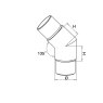 BM Architectural 135 Degree Radiused Elbow