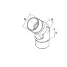 Articulated Elbow 0-70 Degree