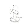 BM Architectural Eazypost Handrail Support