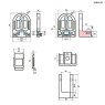 BM Architectural Eazypost Large D 15-19mm Glass Clamp