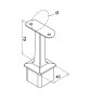 BM Architectural Eazysquare Stem With Fixed Saddle