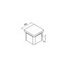 BM Architectural Eazysquare End Cap To Suit 40x40x2mm Tube