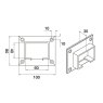 B+M EazySlot Slotted Handrail Wall Flange