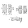 BM Architectural MagnaLatch Side Pull Gate Lockable Latch