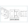 Eazygate 180 Degree Shower Hinge - Glass To Glass