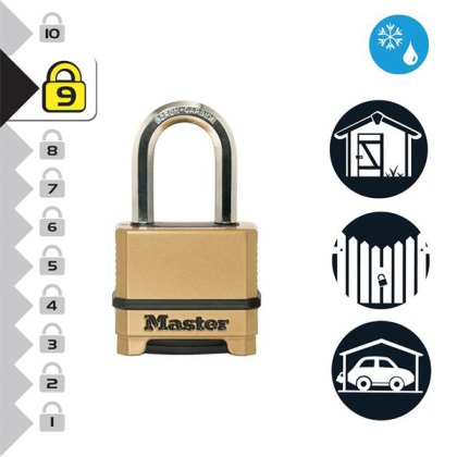 Master Lock - Excell 4-Digit Combination 50mm Padlock - 38mm Shackle