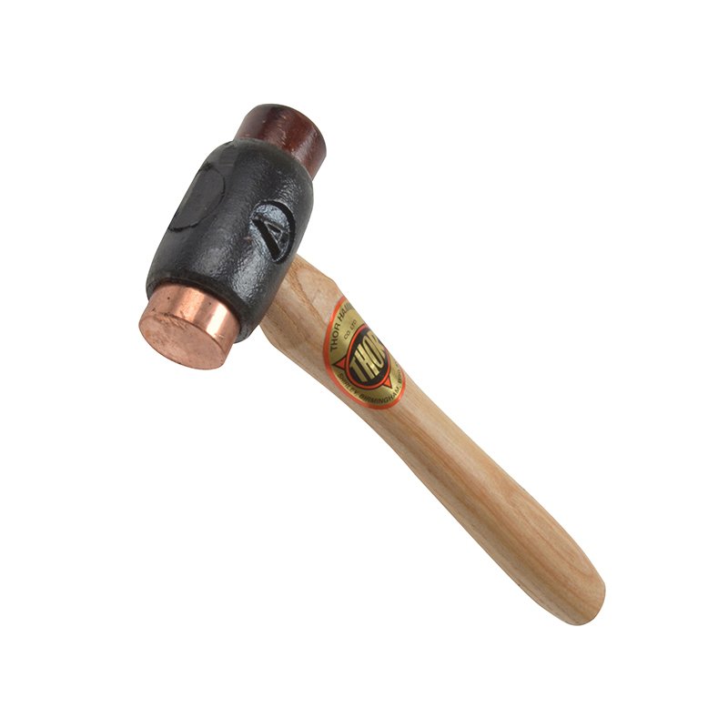 Size A (25mm) 355g Thor - Copper / Hide Hammer