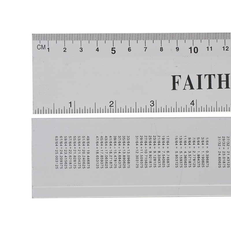 300mm / 12in Faithfull - Aluminium Flat Rule