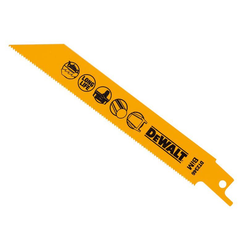 DEWALT - Bi-Metal Reciprocating Blade for Metal Cordless 152mm x 18 TPI (Pack 5)