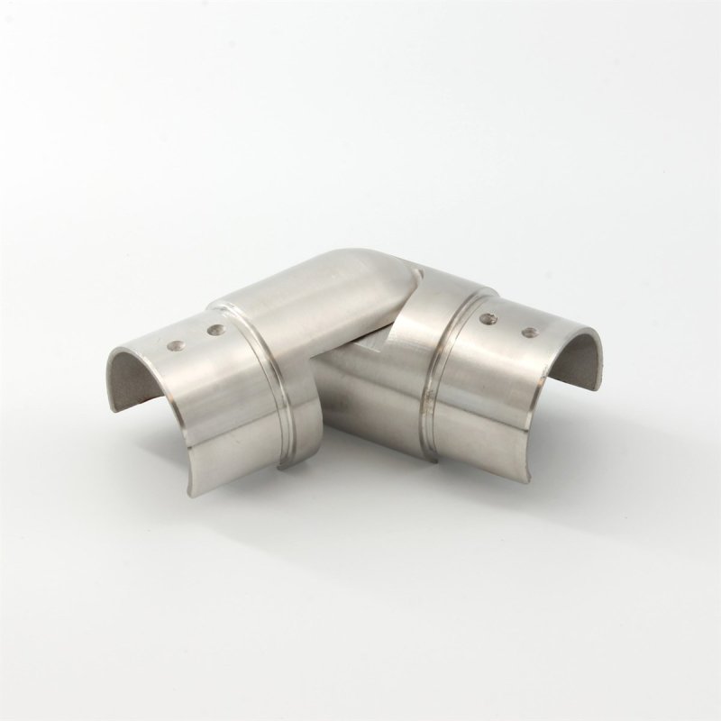 B+M EazySlot Articulated Horizontal Slotted Handrail Connector
