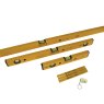 30, 60 & 180cm + Key Ring Level & 3 x Carpenters Pencils Stabila - 70-2 Double Plumb Box Section Spirit Level
