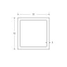 70 x 70 x 3mm Square Hollow Section - BSEN10219 S235JR