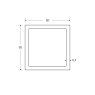 90 x 90 x 6mm Square Hollow Section - BSEN10219 S235J2H